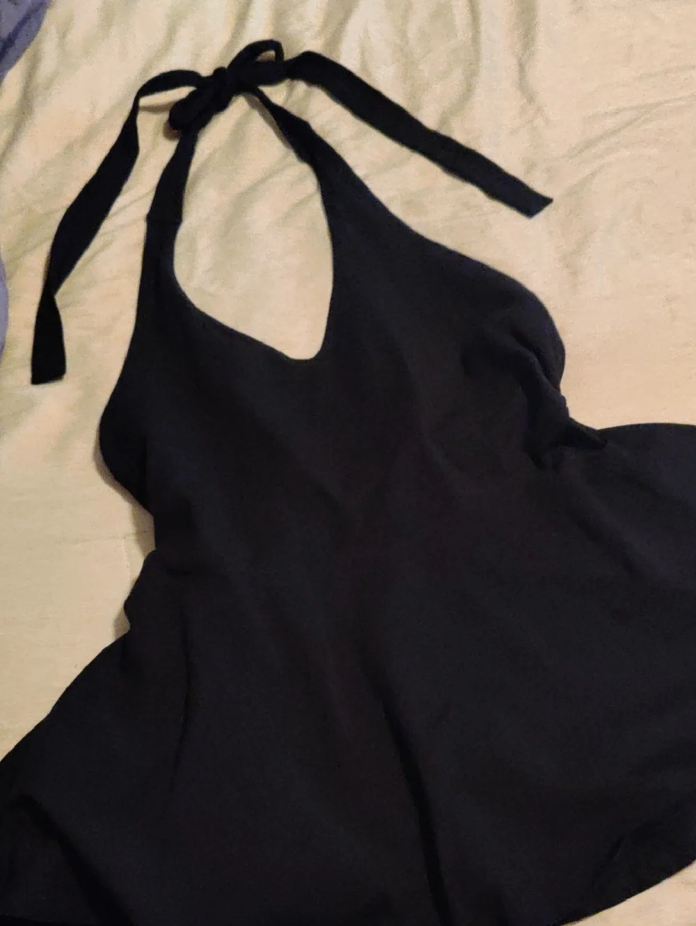 Torrid Black Halter Top with Tie Neck Fit And flare 2X NWOT - Picture 1 of 4